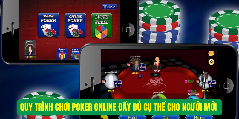 Quy trình chơi Poker online đầy đủ cụ thể cho người mới 